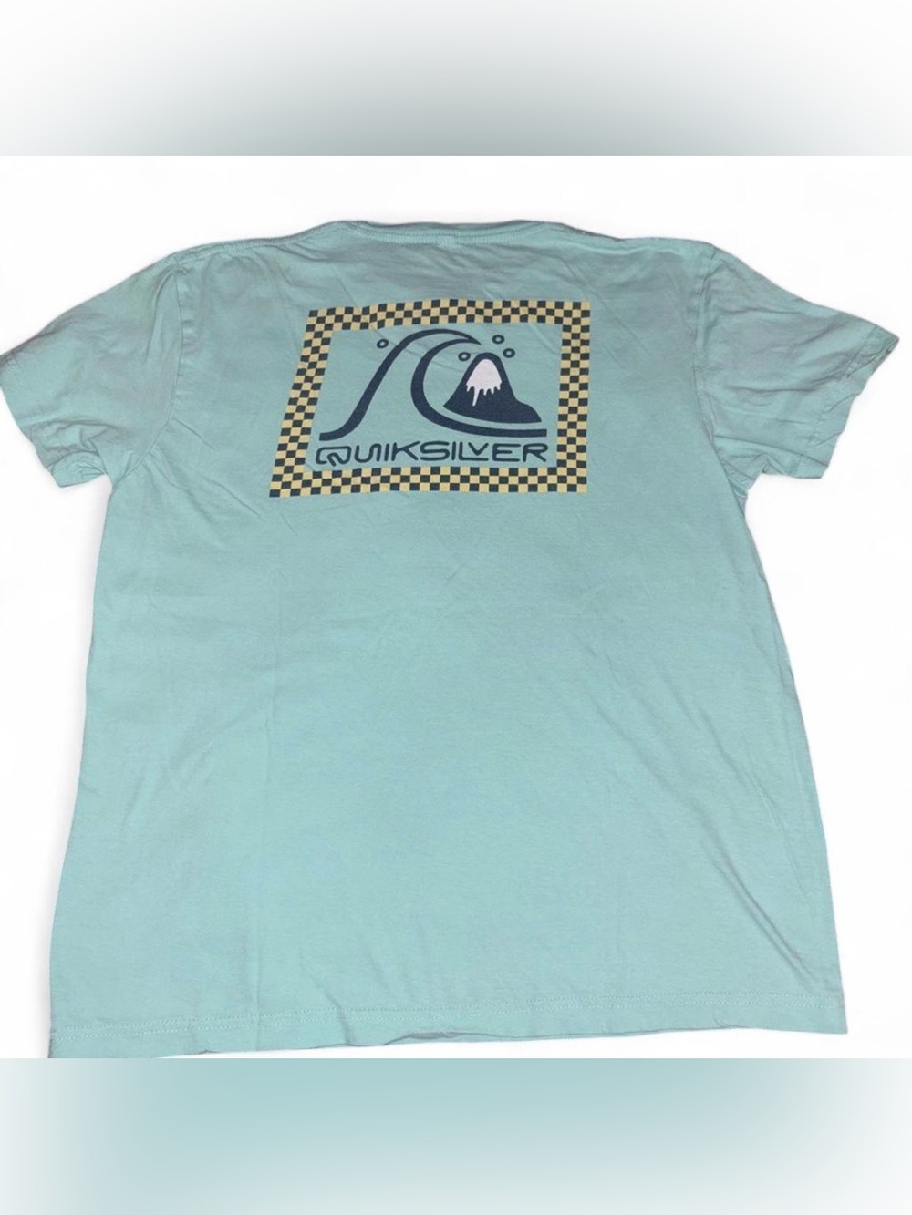 Vintage 2000’s Quiksilver Teal Logo Tag Tee